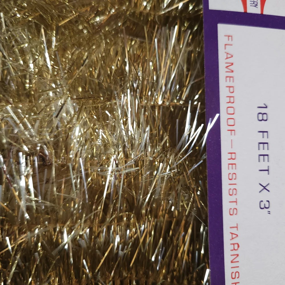 Gold Tinsel Garland